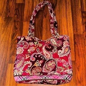 Vera Bradley Piccadilly Plum Paisley Tote Bag